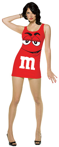 Womens Red M&M Costume