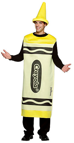 Adult Yellow Crayon Costume