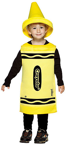 Toddler Yellow Crayon Costume