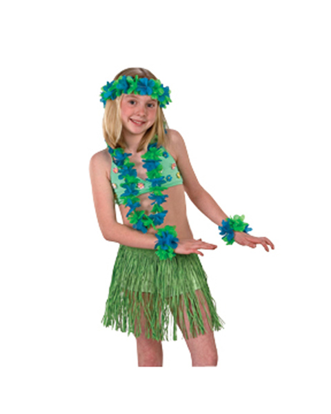 Green Mini Skirt Set Costume for Child