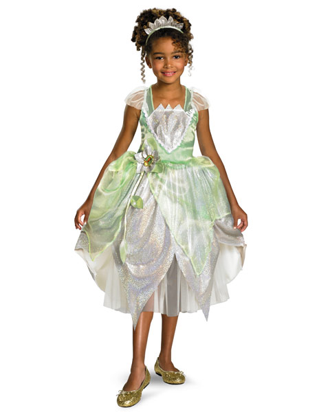 Deluxe Shimmer Disney Princess Tiana Girls Costume