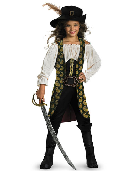 Deluxe Pirates of the Caribbean Angelica Girls Costume