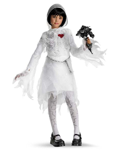 Skeleton Bride Girls Costume