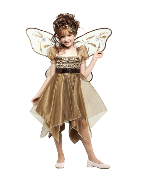 Child Metallic Copper Fairy