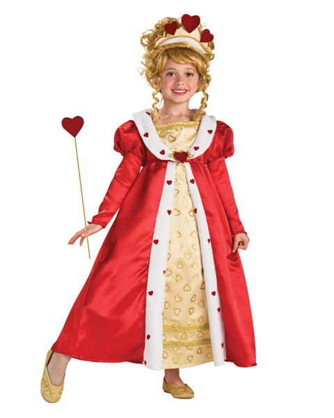 Red Heart Princess Costume for Girls