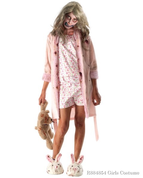 Walking Dead Little Girl Zombie Pajamas Costume Girls