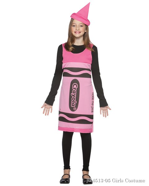 Crayola Tickle Me Pink Tween Costume