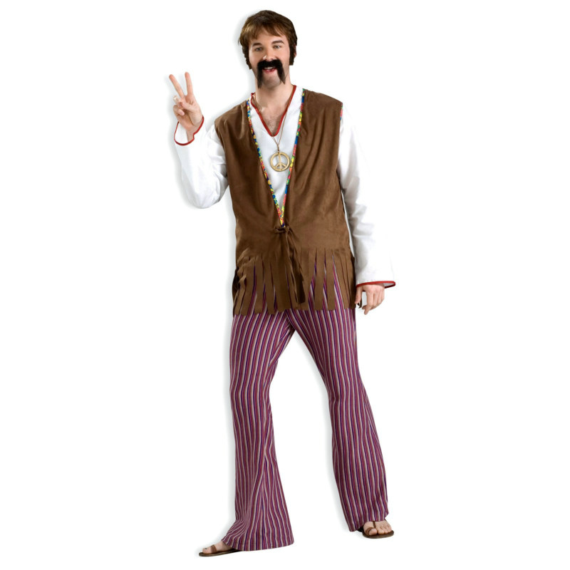 Striped Bell Bottom Pants Adult Costume