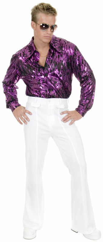 White Disco Pants Adult