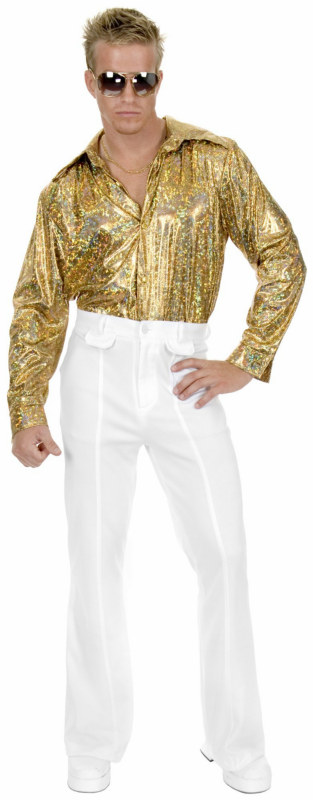 White Disco Pants Plus Adult