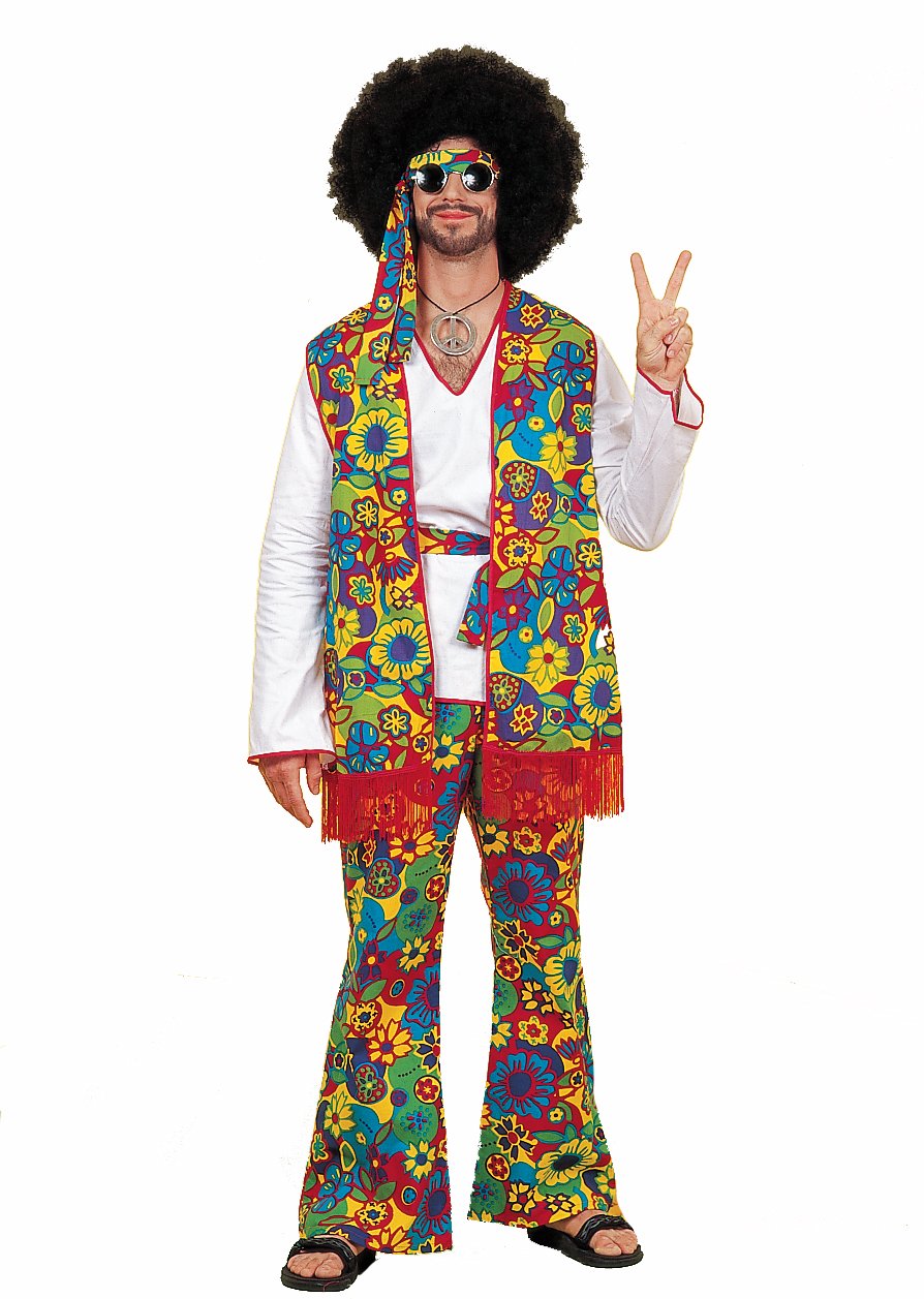 Hippie Man Plus Adult Costume