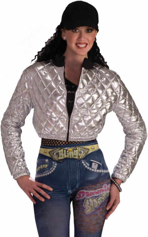 Hip Hop (Silver) Quilted Adult Jacket