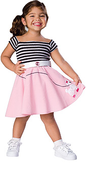 50's Girl Toddler Costume