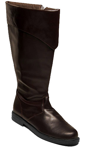 Tall Brown Costume Boots