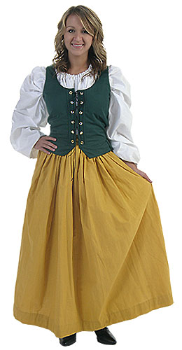 Gold Peasant Skirt