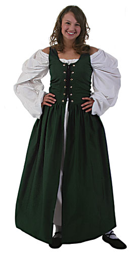 Green Irish Renaissance Dress