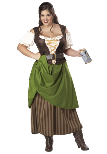 Plus Size Tavern Maiden Costume