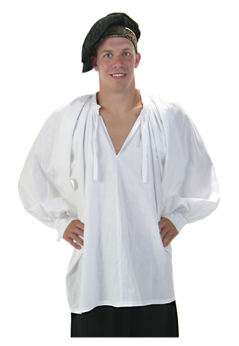 White Renaissance Peasant Shirt