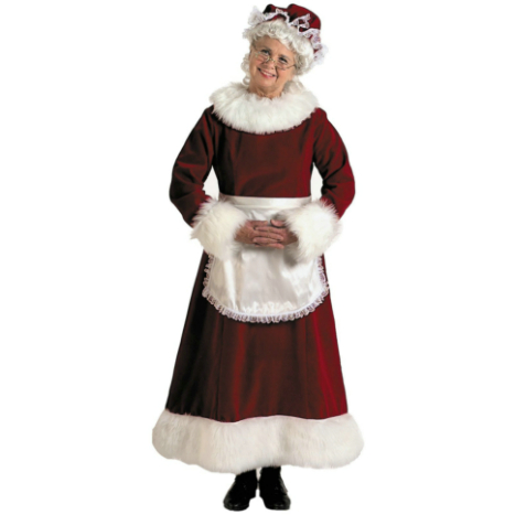 Mrs. Claus Dress Adult Plus Costume