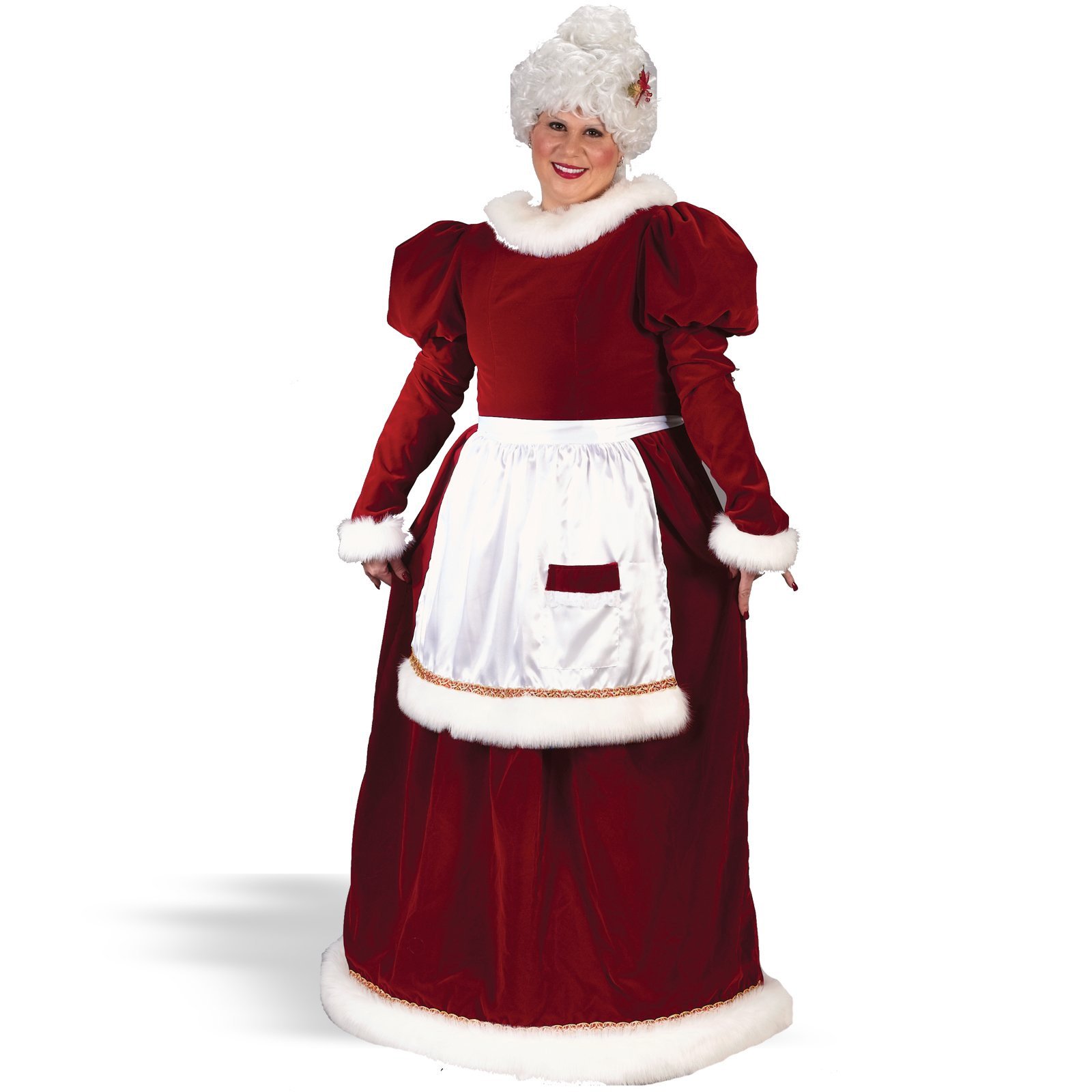 Velvet Mrs. Claus Plus Adult Costume