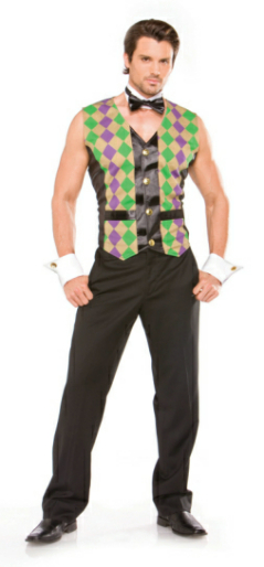 Mardi Gras Man Adult Costume