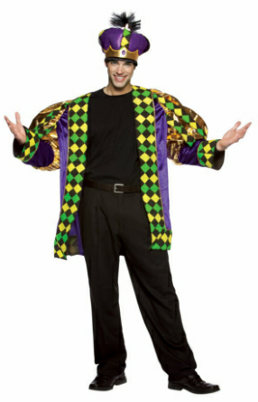 Mardi Gras King Adult Costume