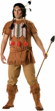 Indian Brave Plus Adult Costume