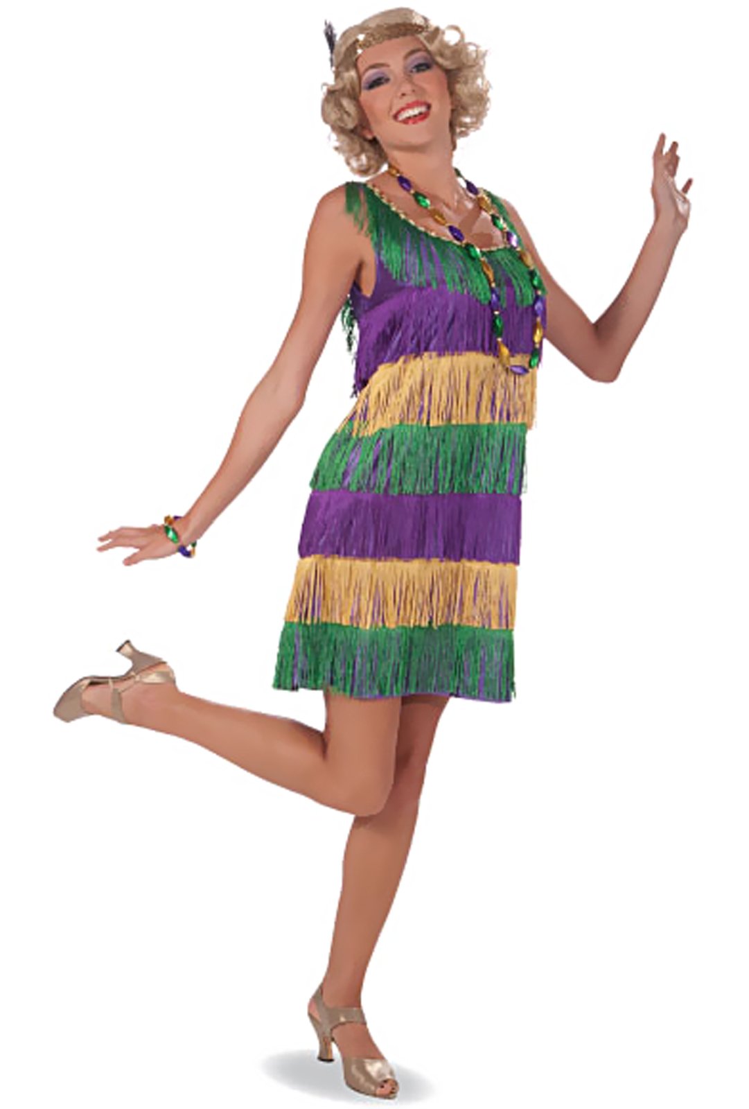 Mardi Gras Frisky Flapper Adult Costume