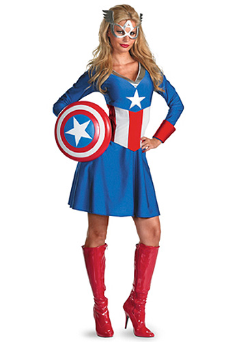 Womens Captain America Costume