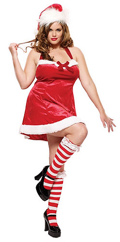 Plus Size Sexy Santa's Helper Costume