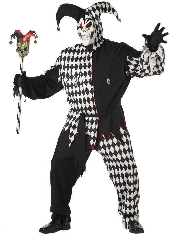 Evil Jester Plus Adult Costume