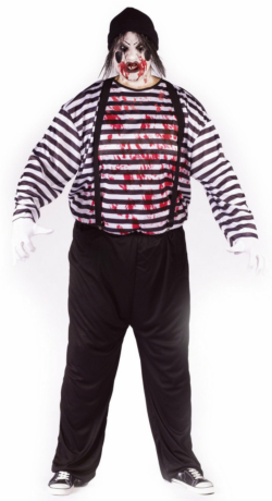 Maniacal Mime Adult Plus Costume