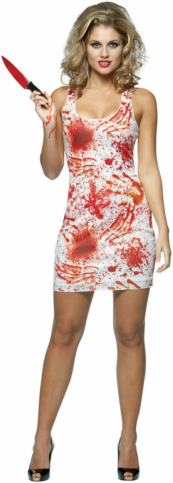 Bloody Tank Dress Adult Costume