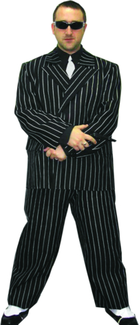 Pinstripe Gangster Adult Costume