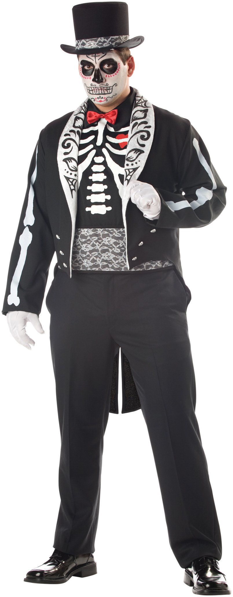 Day Of The Dead Groom Adult Plus Costume