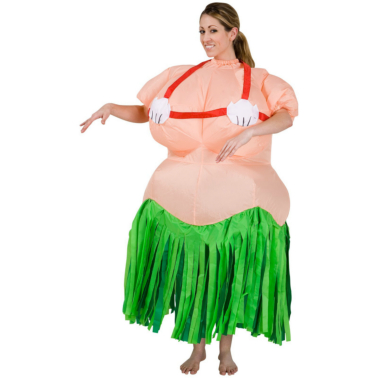 Inflatable Hula Girl Adult Costume