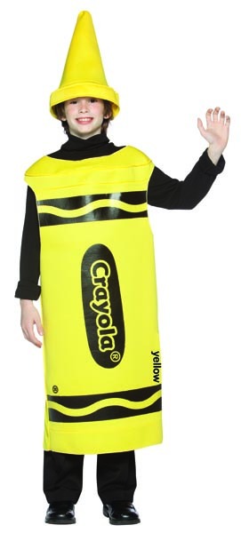 Yellow Crayola Crayon Costume