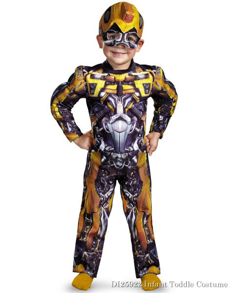 Toddler Muscle Transformers Movie 3 Bumblebee Costume