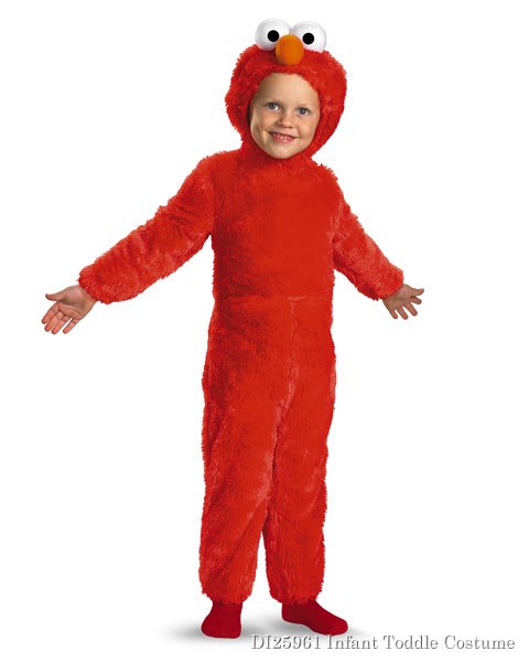 Sesame Street Infant Toddler Elmo Comfy Fur Costume