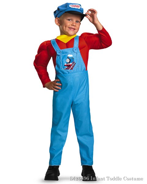 Toddler Classic Muscle Thomas The Tank Engine Costume