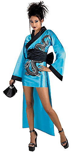 Dragon Geisha Girl Costume - Click Image to Close