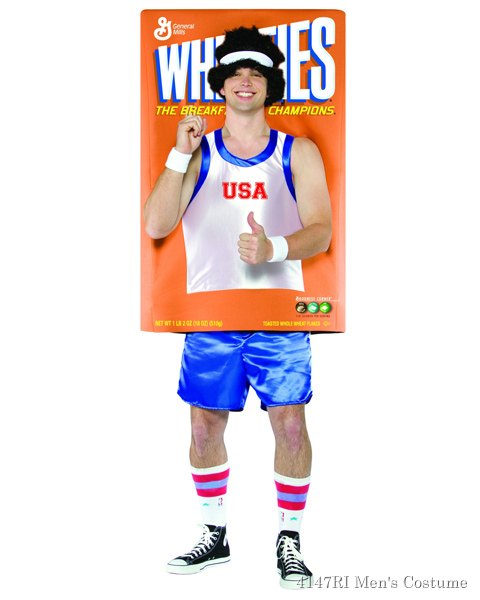 Champion On The Wheaties Box Costume For Adults