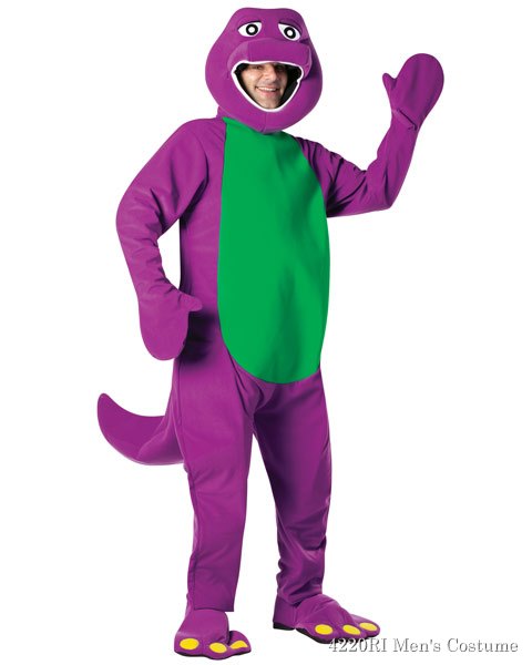 Barney Adult Costume