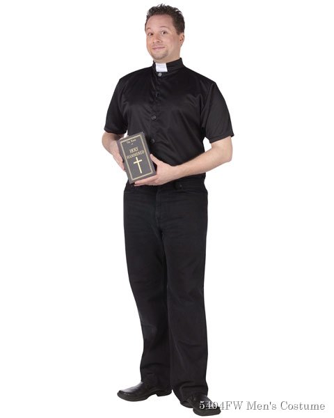 Holy Hammered Priest Mens Costume