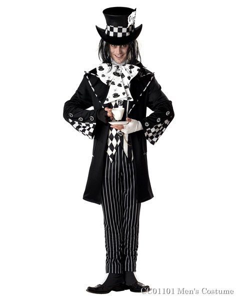 Dark Mad Hatter Mens Costume