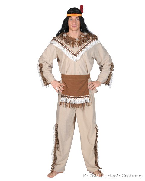 Mens Running Bear Chief Costume