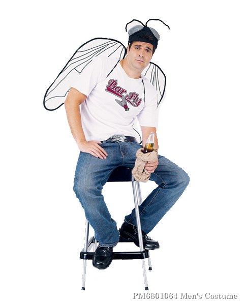 Mens Bar Fly Costume