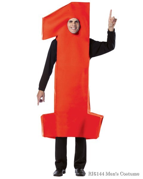 Unisex Number One Adult Costume