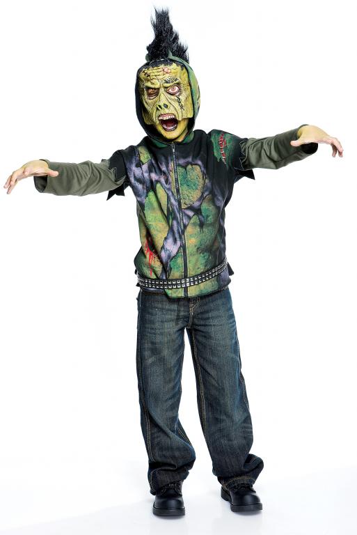 Creature Short Sleeve Hoodie Child Costume Medium