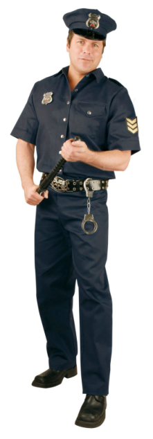 Police Officer Plus Adult Costume